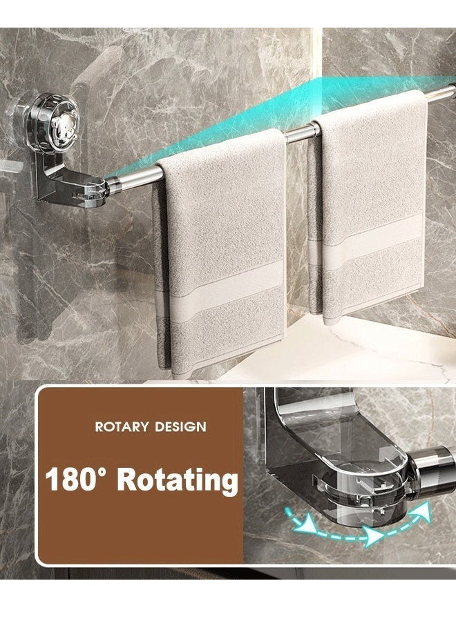 Reelyo 65-130CM Adjustable Retractable Suction Cup Storage Rod Multipurpose Towel Slipper Racks Household Bathroom Wall Mounted Adjustable Holders length Adjustable and Extendable Suction Cup Rack Bathroom Clothes Towel Hanging Shelf Storage Organiser - Image 4